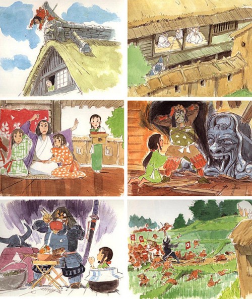 Studio Ghibli Concept Art Story Board Mononoke's Princess 1