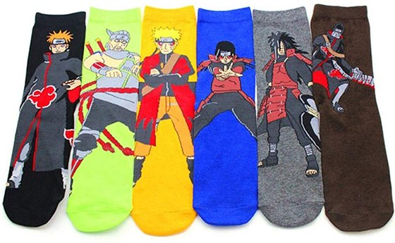 anime gift ideas Naruto socks