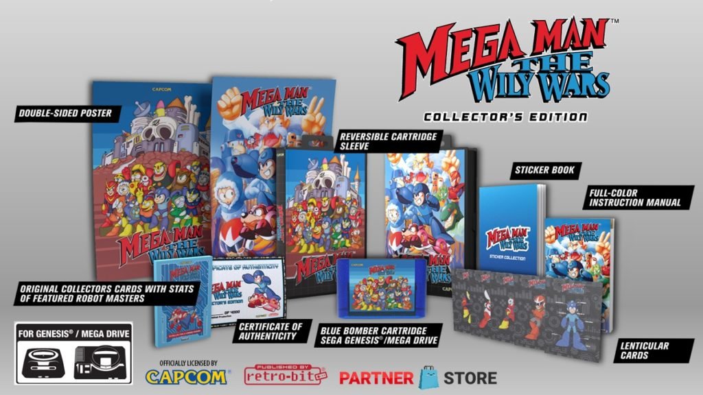 Mega Man The Wily Wars Collector's Edition contents