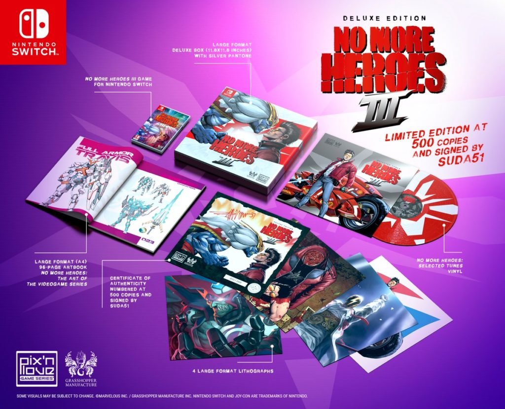 No More Heroes III Deluxe Edition full contents