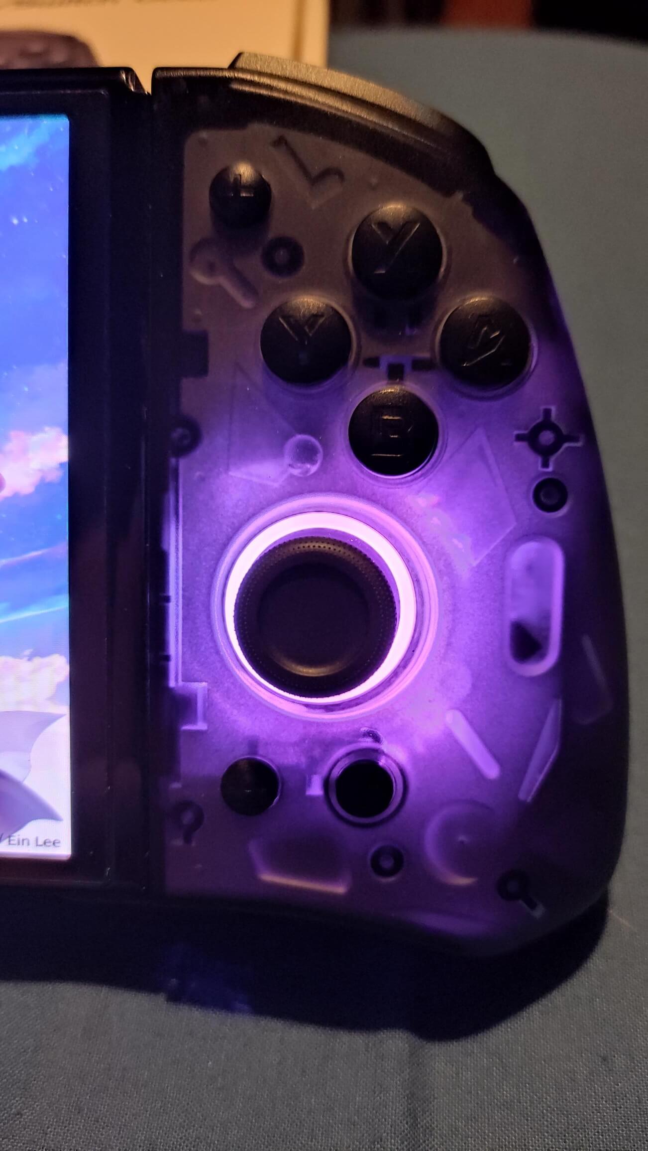 QRD Stellar T5 purple controller lighting.
