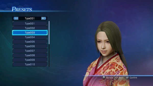 EditMode_Character_Hair2 Dynasty Warriors 8 Empires Screenshots