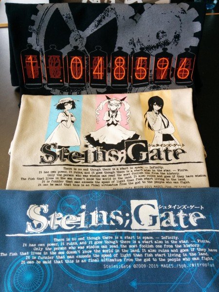 IMG_20150511_114312 Steins;Gate T-Shirts