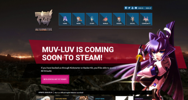 Muv-Luv Updates Incoming - Website