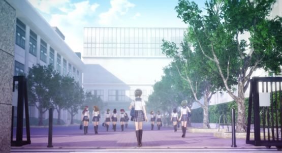 School and Magic Collide in the Blue Reflection Opening Movie