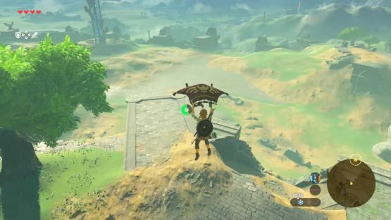 The Legend of Zelda: Breath of the Wild Review (Switch) Paraglider