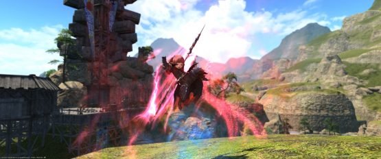 And, while this isn't a healer, I noticed some people saying that the dragoon's screenshot from the other day wasn't an action shot (it was supposed to be scenic shot originally…), so here's a bloody bonus shot for dragoon! 