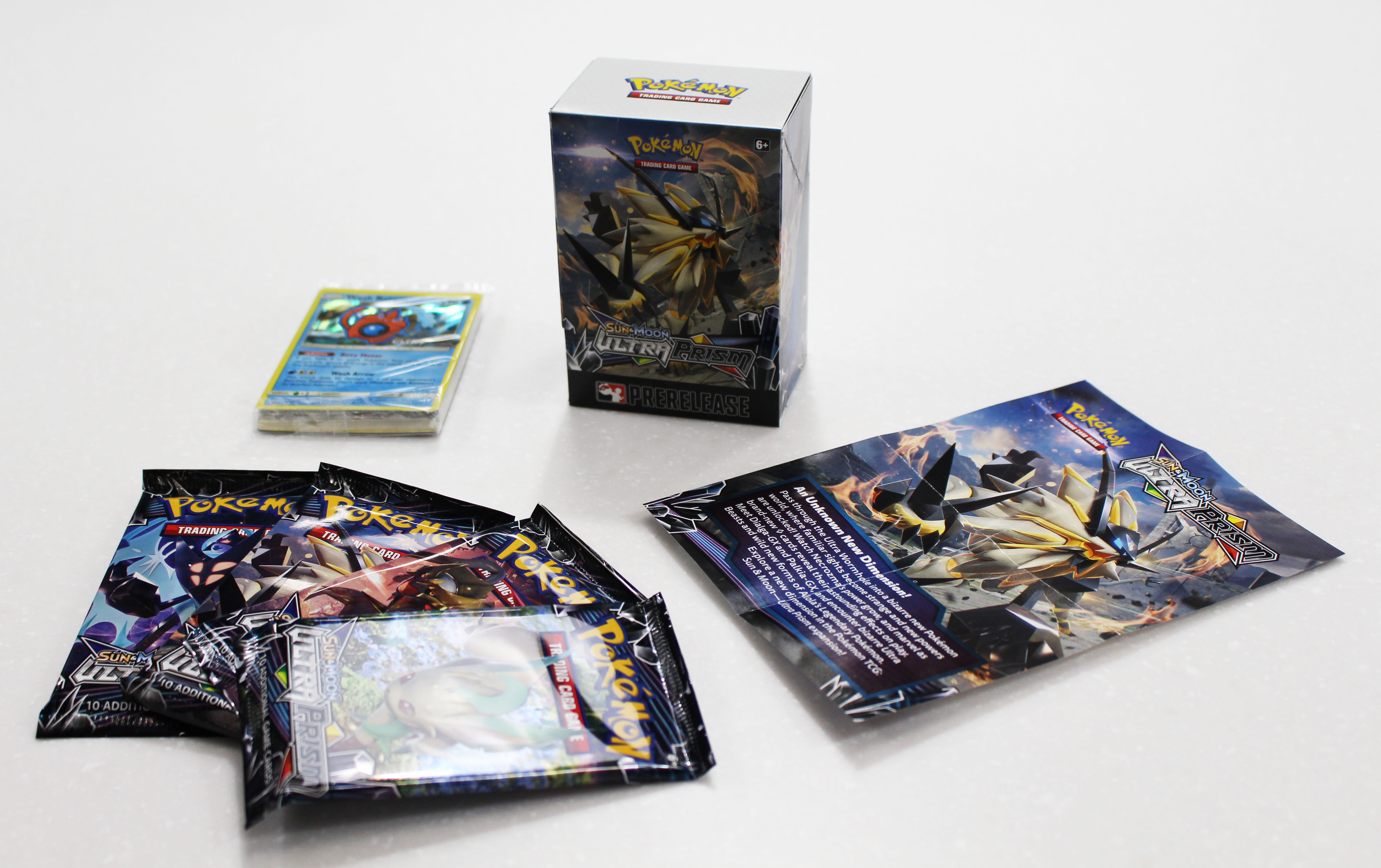 Sealed 23 Card Pack Pokemon Sun & Moon Ultra Prism Prerelease Pack 