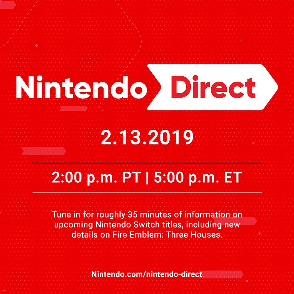 February Nintendo Direct Coming Tomorrow Rice Digital