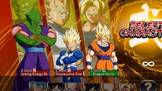 dragonball fighterz z assist select