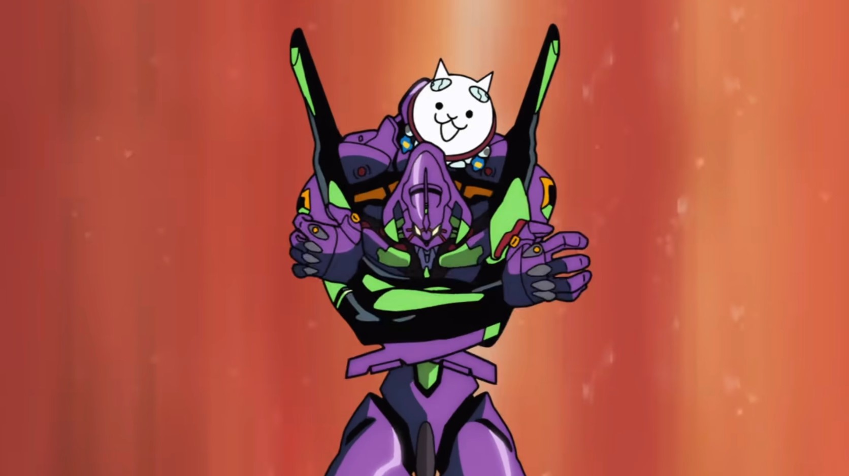 Why is there an official cat version of the Evangelion theme? Rice