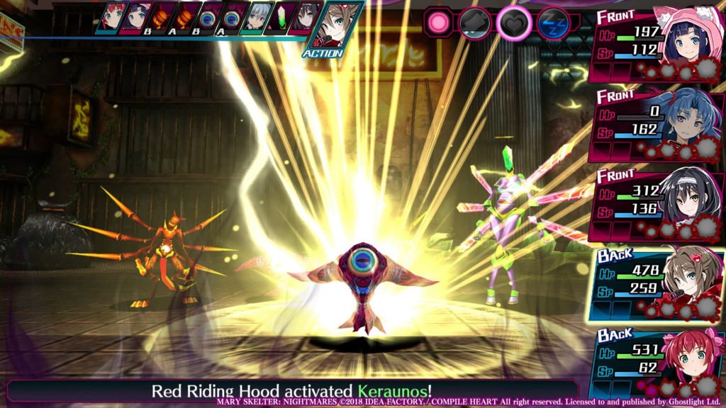Mary Skelter: Nightmares, a non-medieval RPG for PlayStation Vita, Switch and PC.