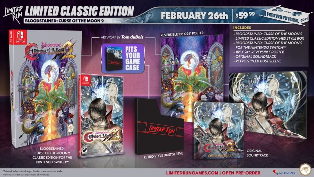 Bloodstained: Curse of the Moon 2 limited physical copies available for ...