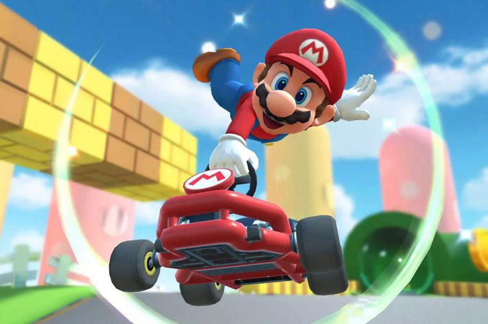 Mario in Mario Kart