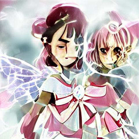 AI art: Magical girls who have lost their memories in another world
