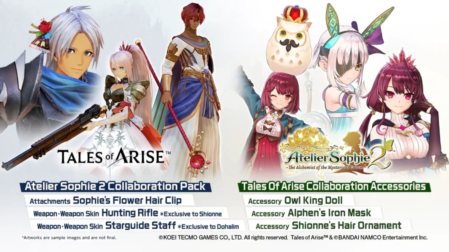 Scarlet Nexus x Tales of Arise Free Crossover Content Now