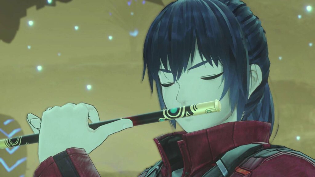 Noah from Xenoblade Chronicles 3 playing the flute
