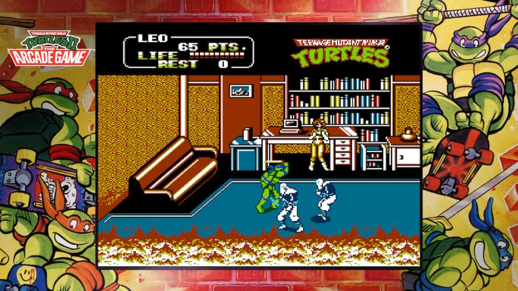 Teenage Mutant Ninja Turtles II: The Arcade Game for NES -- gameplay