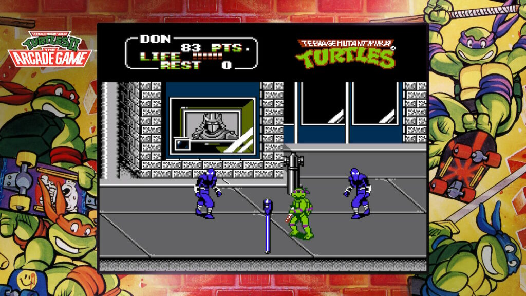 Teenage Mutant Ninja Turtles II: The Arcade Game for NES - gameplay