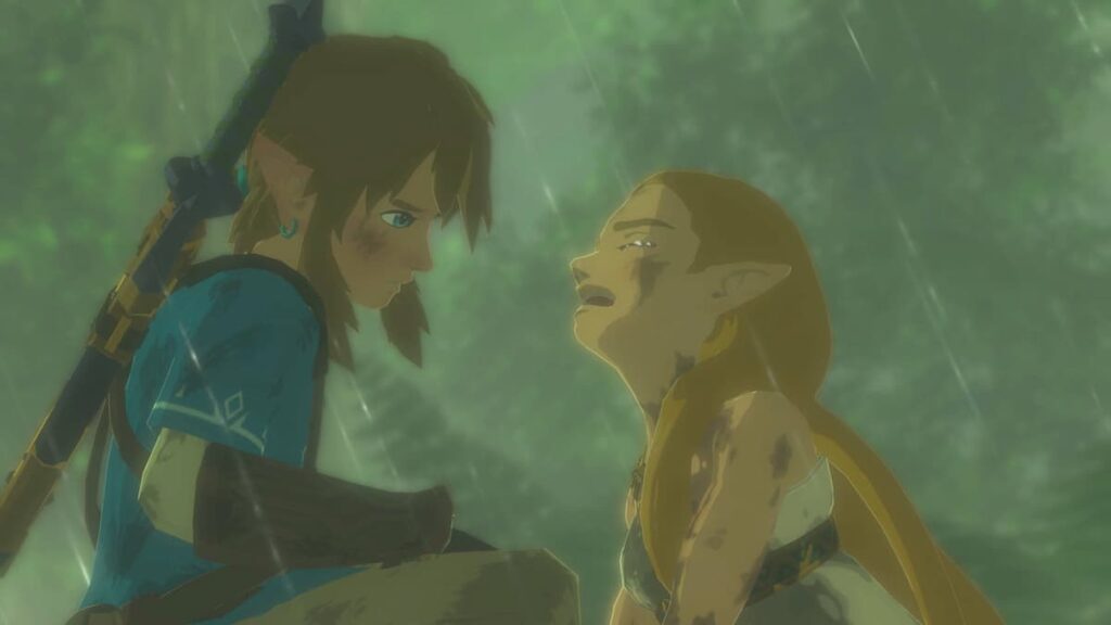 Princess Zelda crying