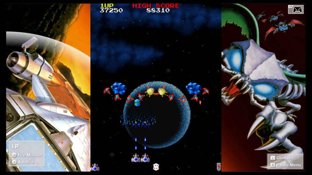 Galaga '88 gameplay