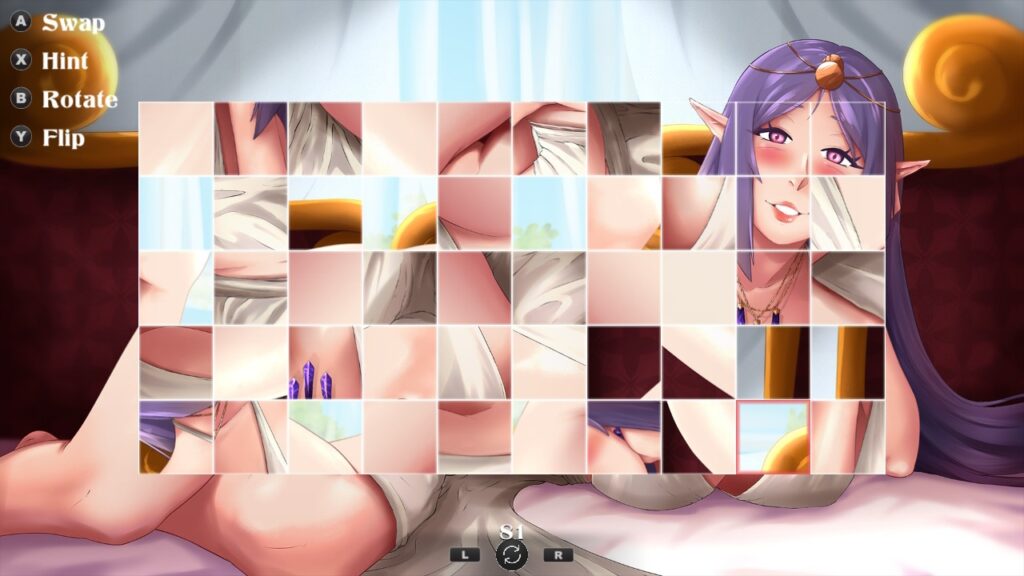 Adult content on Switch: Elves Fantasy Hentai Puzzle