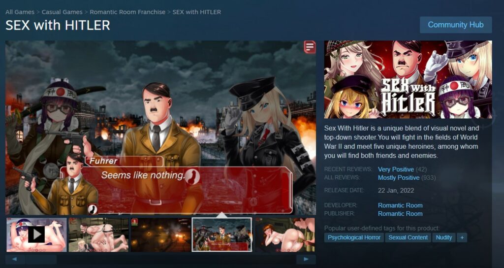 Sex with Hitler on Steam