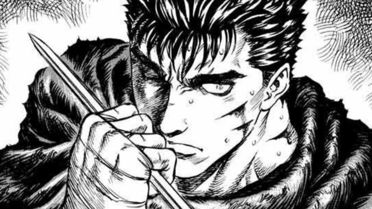Guts catches a sword
