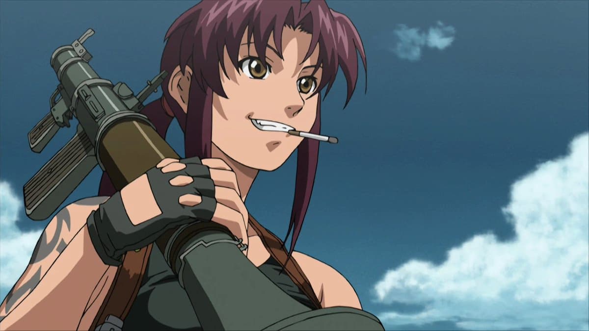 Two Hands Revy with a rocket Launcher