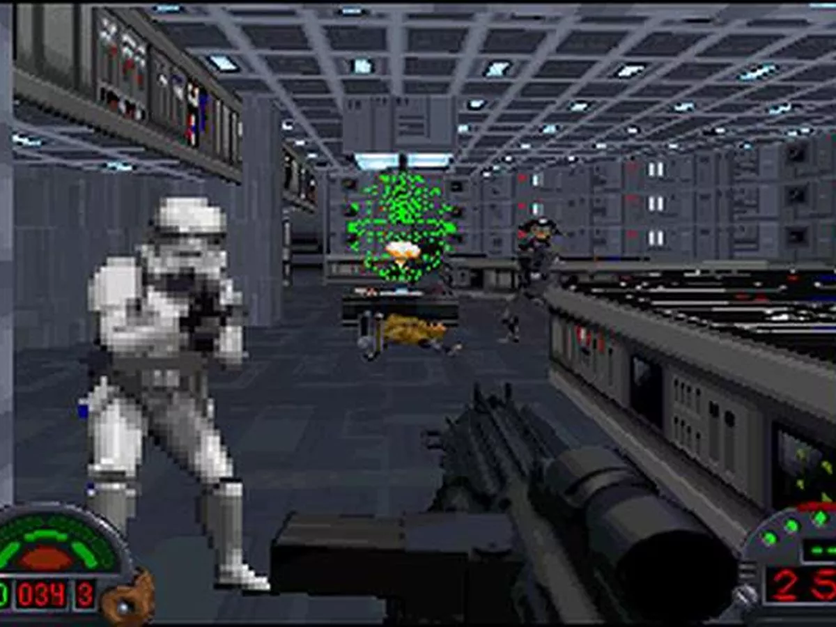 Gameplay from Star Wars: Dark Forces, our third rip-off game.