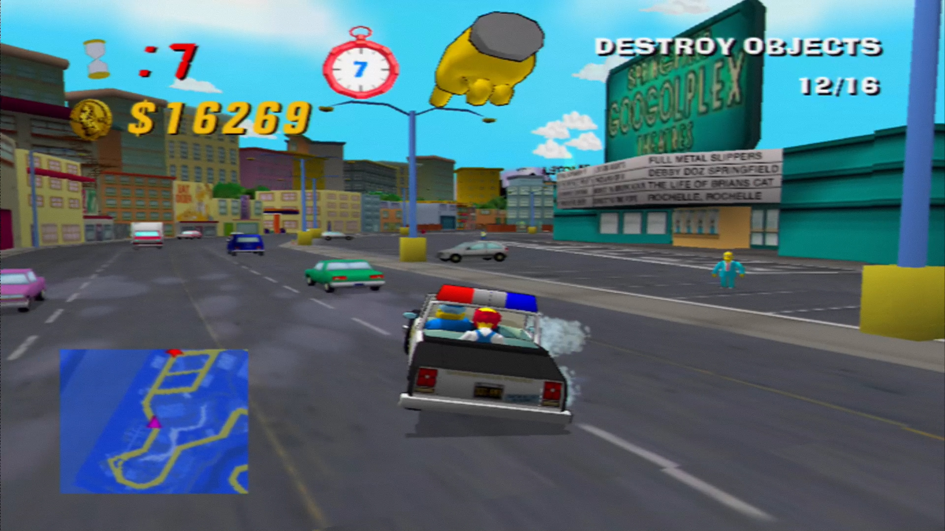 Simpsons: Road Rage, a Crazy Taxi rip-off.