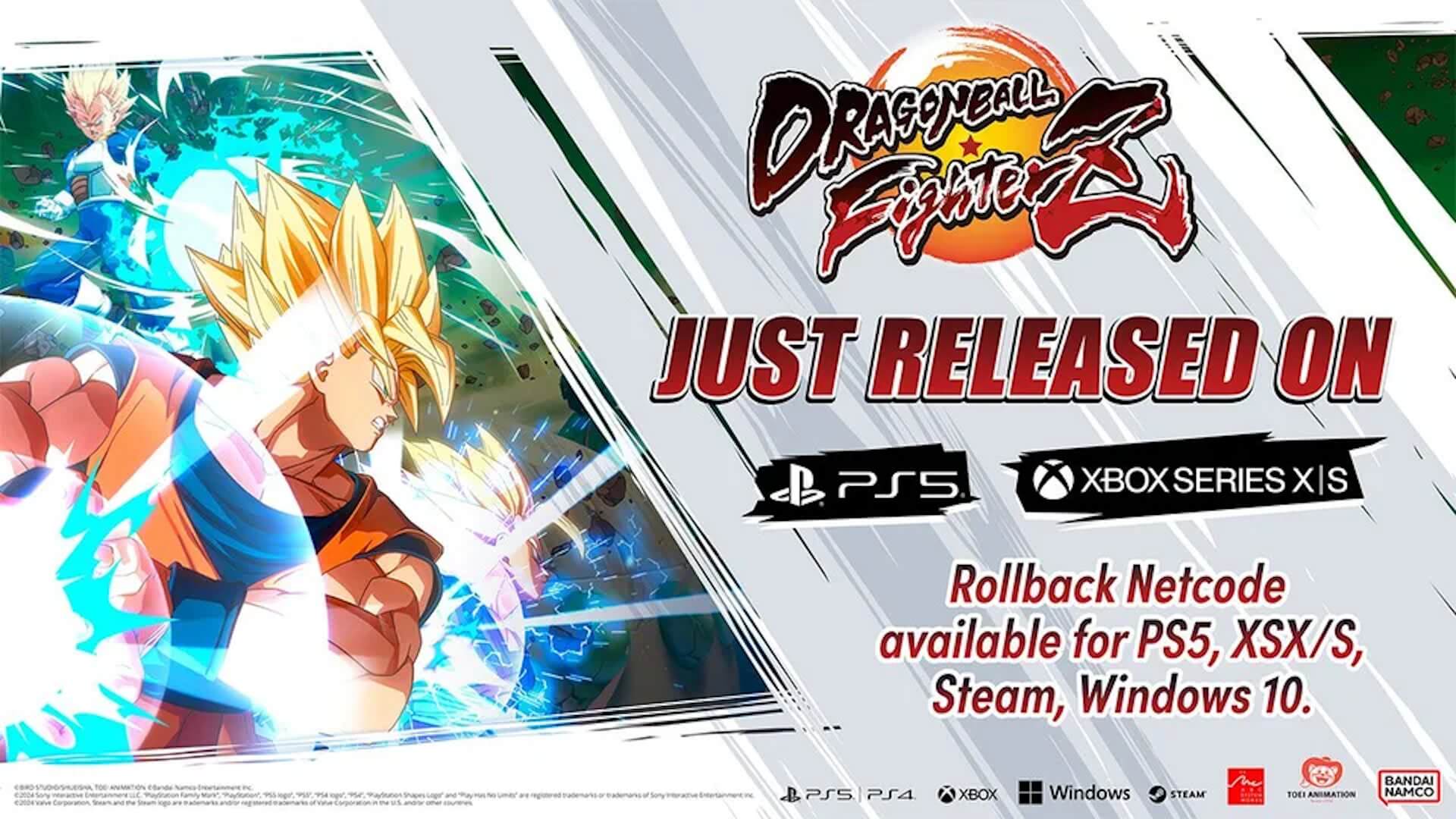  Dragon Ball FighterZ rollback, current gen ports releasing February 29