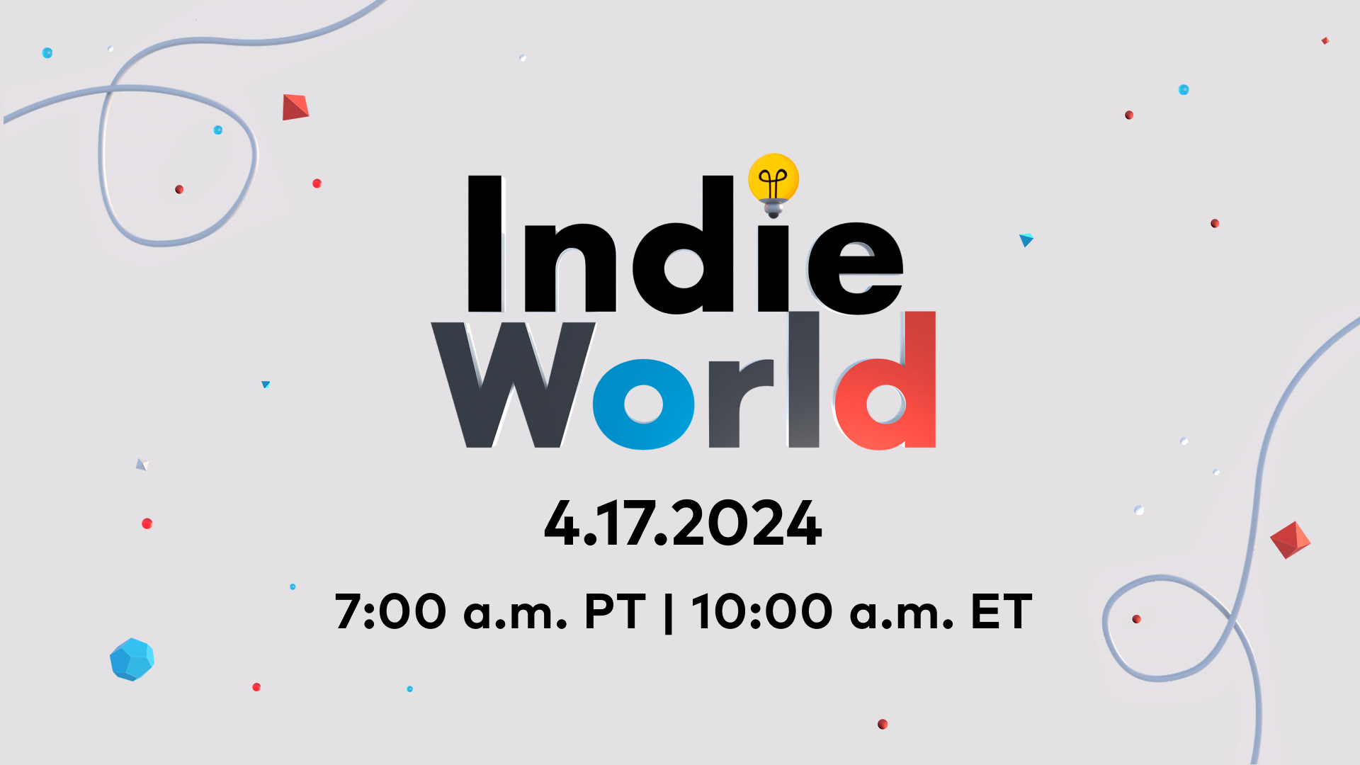  New Nintendo Indie World Showcase set for April 17